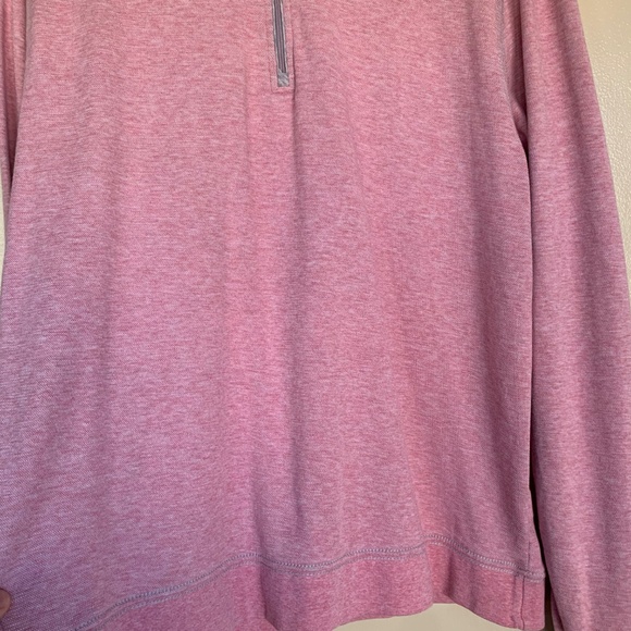 Johnny-O Men's Pink 1/4 Zip Pullover Sz.M Sporty Athletic Preppy Casual Shirt - Picture 6 of 12
